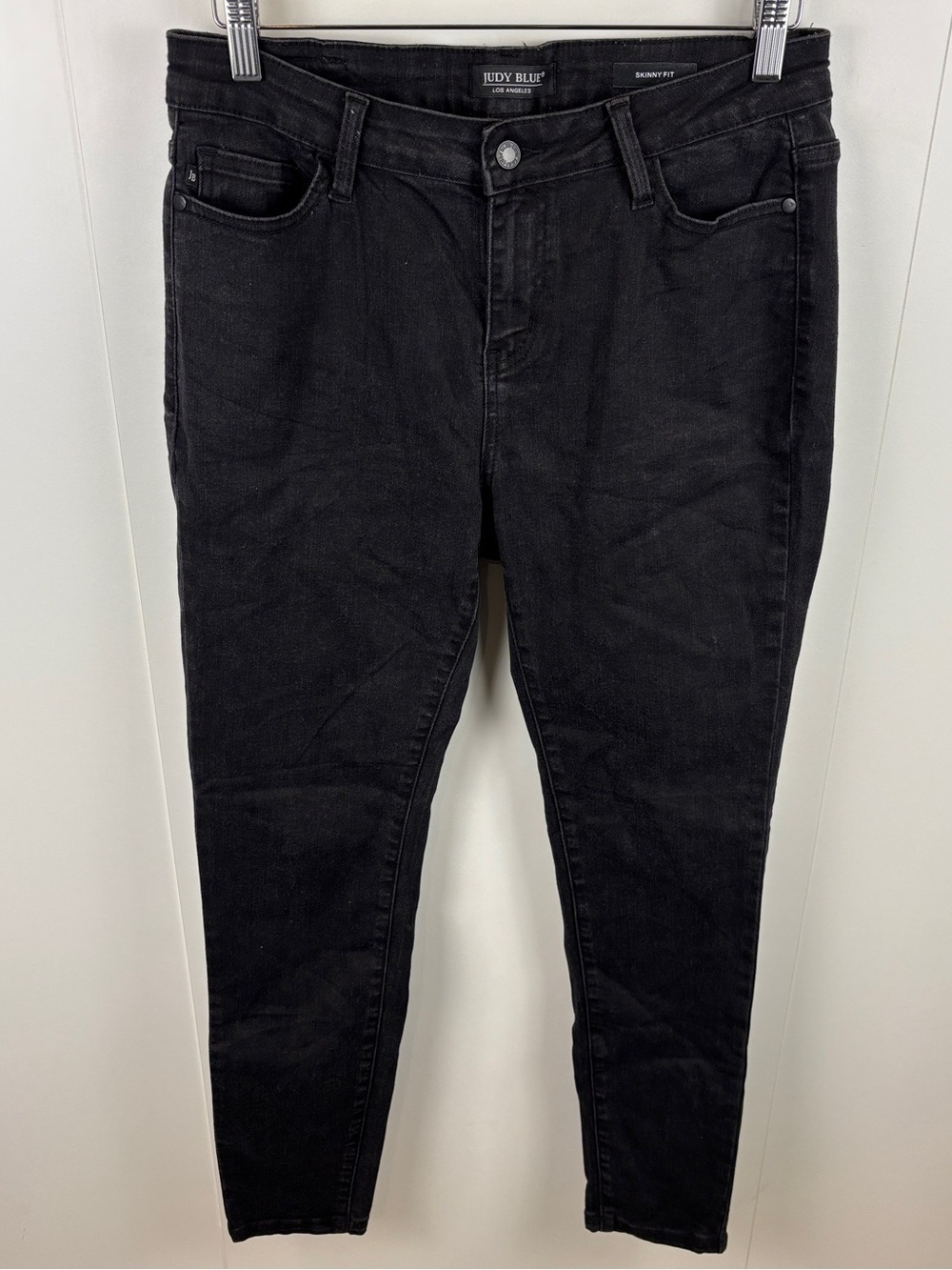 Judy Blue Skinny Fit Black Jeans 11/30 Stretch Denim Mid Rise Classic Pants